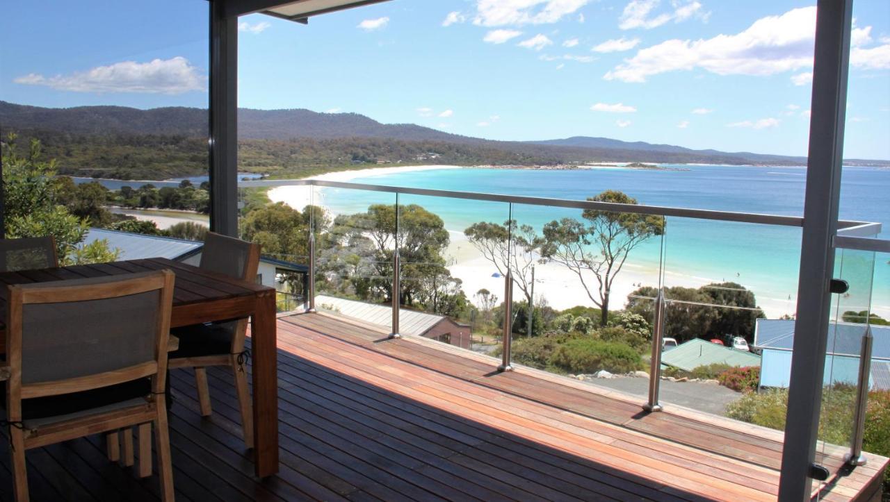 Sea Eagle Cottage Amazing Views Of Bay Of Fires Binalong Bay Bagian luar foto